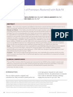 Deflexion Cuspidea en Premolares Con Bulk Fill PDF