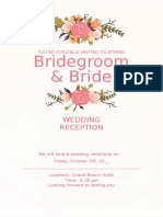 Bridegroom & Bride: Wedding Reception