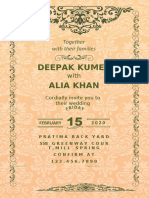 Alia Khan Deepak Kumer: Together With Their Families