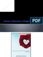 Actor, Director, Process 2018