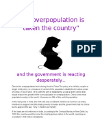 The Overpopulation Is Taken The Country