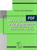 Carlos Díaz Marchant, de La Liberación A La Esperanza, Paulo Freire y Su Educación Popular