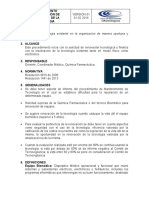 Procedimiento Determinación de Renovación de La Tecnologia