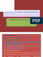 SUSTITUCIÓN LÉXICA Y NOMINALIZACIÓNcuarto