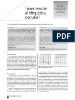 Puede La Hipertension Intracraneal Idiopa-Tica Causar Hipoacusia