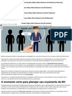 Exemplo de Planejamento Estratégico de RH para Orgamento PDF