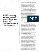 Maria Lind What Is Wrong With My Nose - From Gogol and Freud To Goldin+Senneby (Via Haraway)