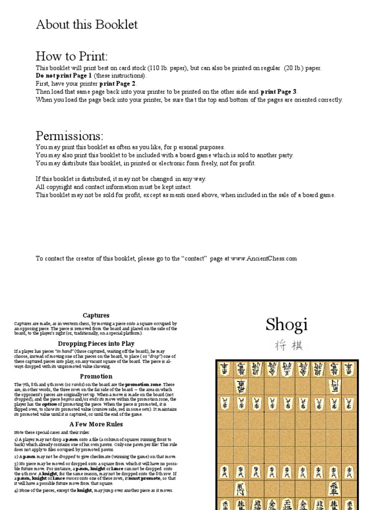 Shogi PDF | PDF