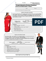 Reading Comprehension Review Handout: Countries and Nationalities / Clothes