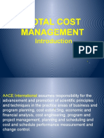 TOTAL COST MANAGEMENT Introduction & Sam