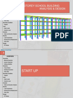 5-Storey School Building Analysis in MIDAS GEN