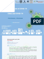 Programa del seminario "Las Ciudades ante el Covid-19