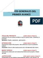 Aspectos Generales Primer Avance