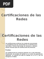 Corp. Certificación de Las Redes