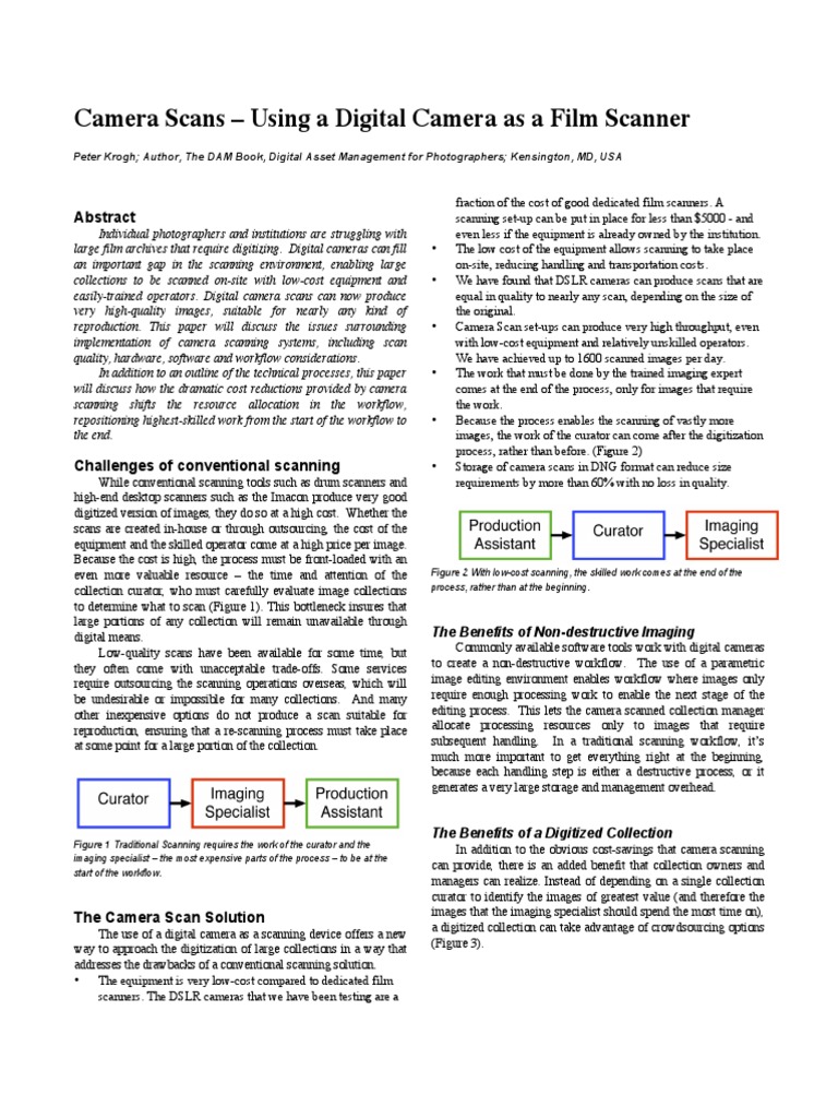 Camera Scans - Using A Digital Camera As A Film Scanner | PDF | Image ...