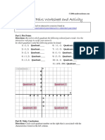 Ordered Pairs Worksheet and Activity