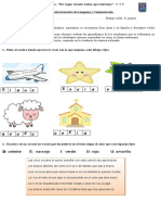 Evaluación formativa de lenguaje y Comunicación N°1