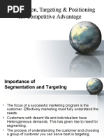 Segmentation, Targeting - Positioning For Competitive Advantage - Pptold