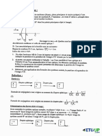 TD N°6 D'optique Géométrique Avec Solution PDF