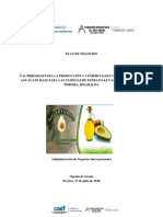 Plan de Negocios Factibilidad para La Producción y Comercialización de Aceite de Aguacate HASS para Las Familias de Estrato 4,5 y 6 en La Ciudad de Pereira, Risaralda PDF