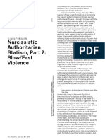 Iliana Fokianaki Narcissistic Authoritarian Statism, Part 2 - Slow:Fast Violence PDF