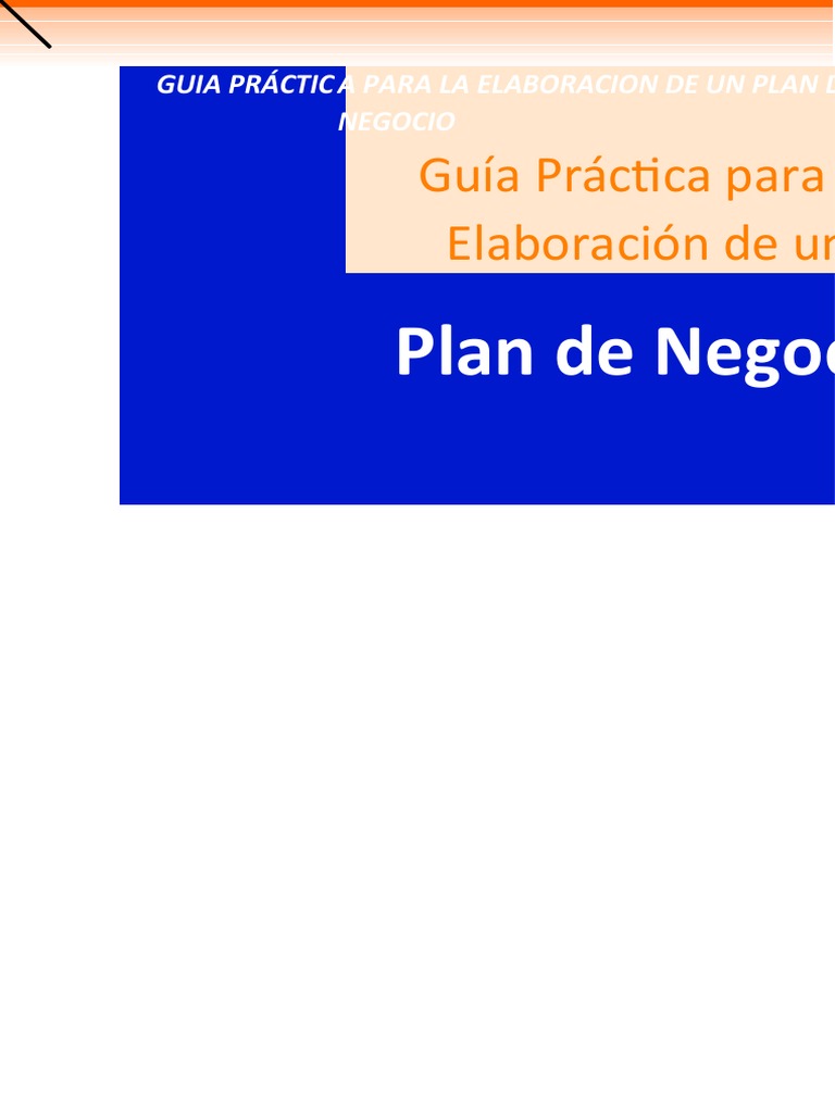 Guía para Elaborar un Plan de Negocio | PDF | Plan de negocios | Marketing
