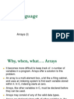 C - Language: Arrays (I)