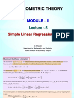 Econometric Theory: Module - Ii