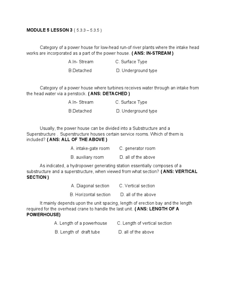 Module 5 Lesson 3 | PDF