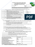 Brgy. Mangilag Norte Candelaria, Quezon Second Periodical Examination-English 10