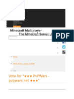 Vote For " Pvpwars - ": Minecraft Multiplayer