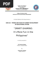 Smart-Shaming: It's More Fun in The Philippines