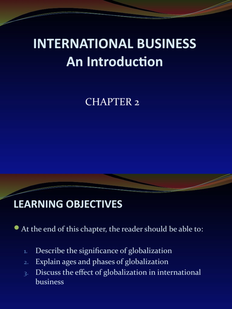 CHP 1 - Globalization | PDF | Globalization | Trade