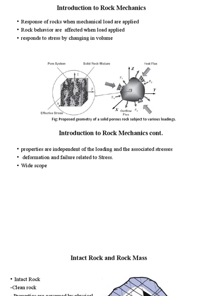 Introduction To Rock Mechanics | PDF | Strength Of Materials | Rock ...