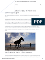 11 Jenis Kuda Pacu Di Indonesia