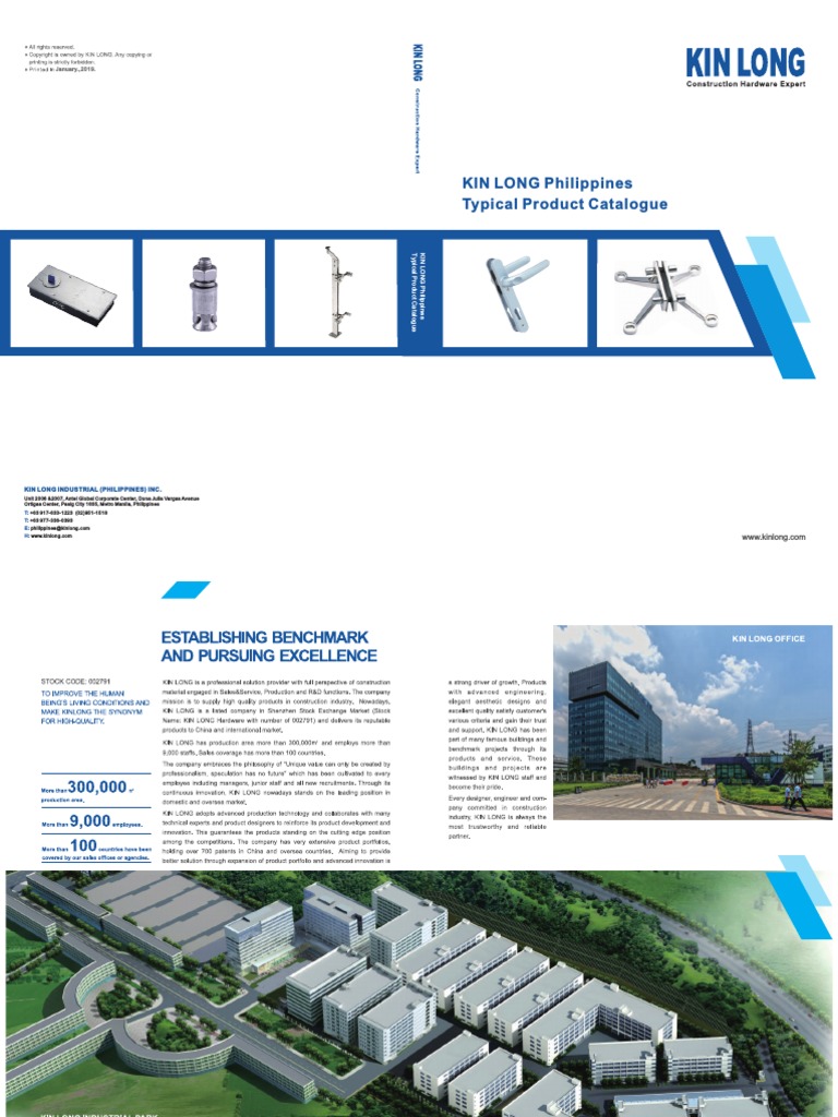 Kin Long Philippines Typical Product Catalogue | PDF | Window | Door
