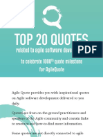 Top 20 Quotes: Related To Agile Software Development