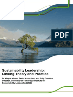 Sustainability Leadership Linking Theory and Practice PDF