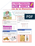 Clasificación de Los Elementos para Quinto de Primaria PDF