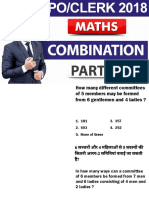 Combination Part 2 Maths SBI POClerk 2018 1000 Am