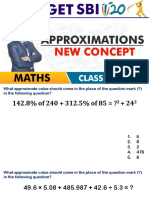 SBI Clerk Prelims 2018 Approximations New Concept Maths Live at 10 Am Class-4