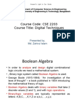 Lecture On Boolean Algebra
