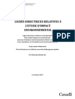 Lignes Directrices Relatives À L'Etude D'Impact Environnemental