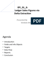 0FI - GL - 6: General Ledger Sales Figures Via Delta Extraction: Presented by Venkata Manohar T