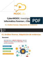 4.1 Analisis Forense. Adquisicion de Evidencias