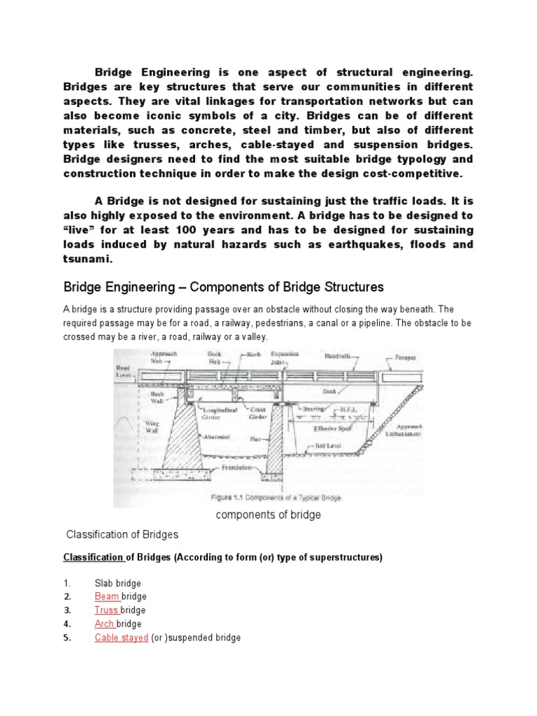 Bridge Engineering: Types & Components | PDF | Bridge | Transport ...