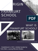 The Origin OF Frankurt School: Calabuga & Idong