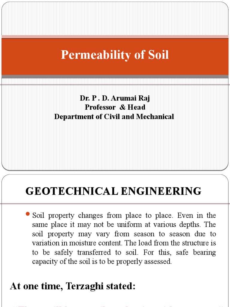 Soil Permeability Testing Methods | PDF | Soil Mechanics | Permeability ...