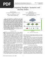 The Fog Computing Paradigm: Scenarios and Security Issues: Ivan Stojmenovic Sheng Wen