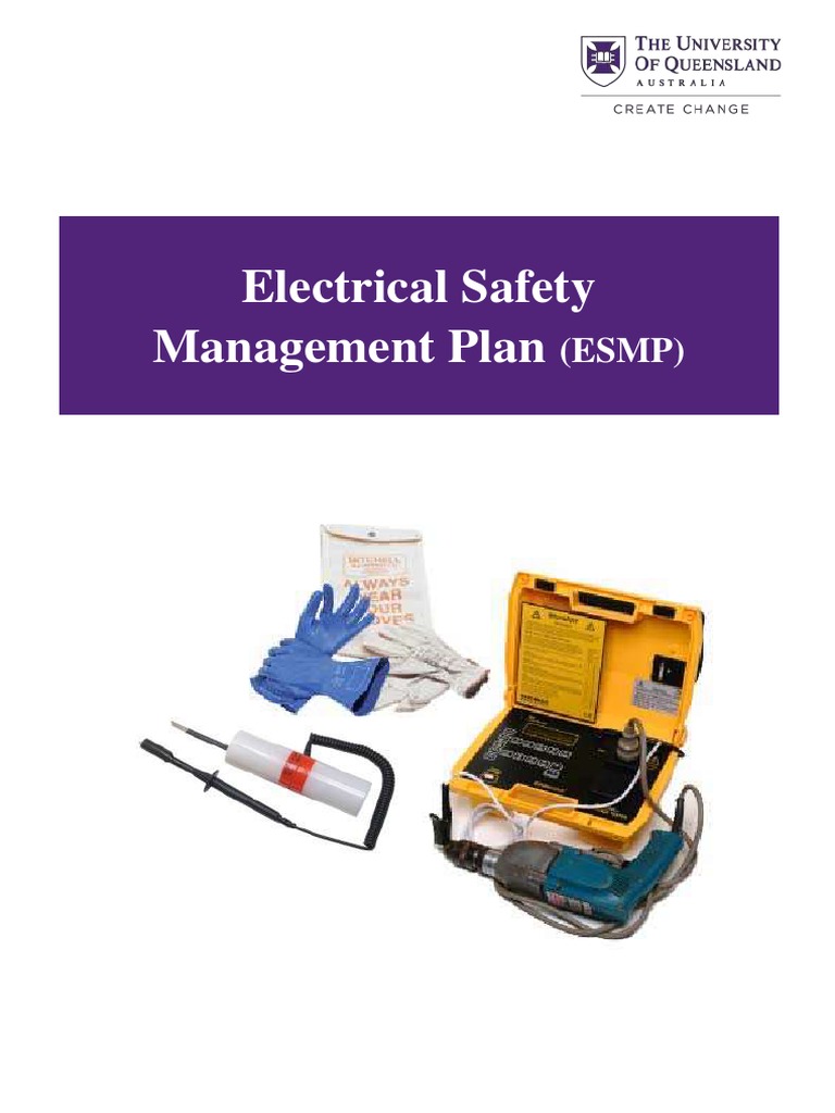 Electrical Safety Management Plan (ESMP) PDF Occupational Safety